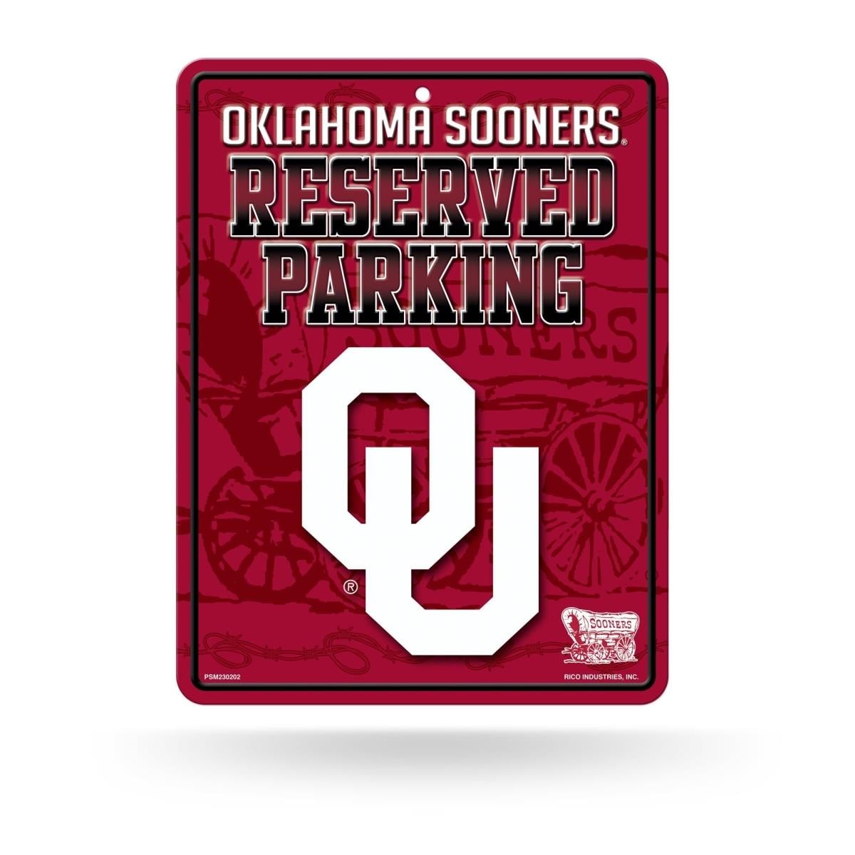6734549288 Oklahoma Sooners Metal Parking Sign