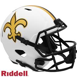 9585562741 New Orleans Saints  Replica Full Size Speed Style Lunar Eclipse Helmet - Alternate