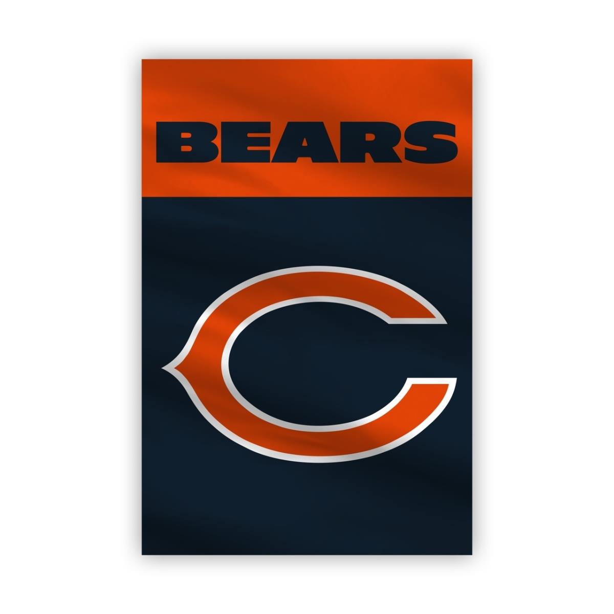 Picture of Fremont Die 2324570801 13 x 18 ft. Chicago Bears Home Flag