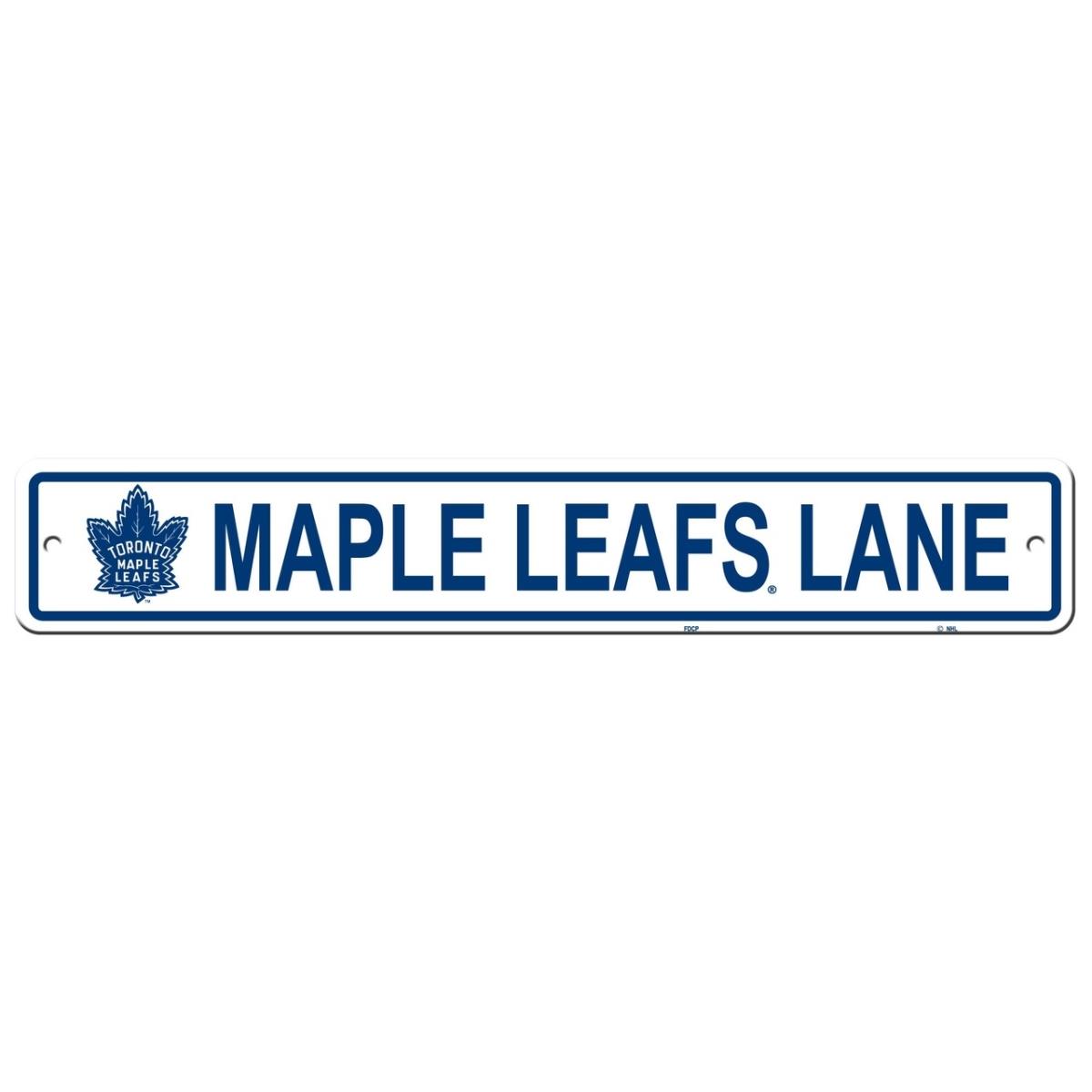 Picture of Fremont Die 2324580318 4 x 24 in. Plastic Street Style Toronto Maple Leafs Sign
