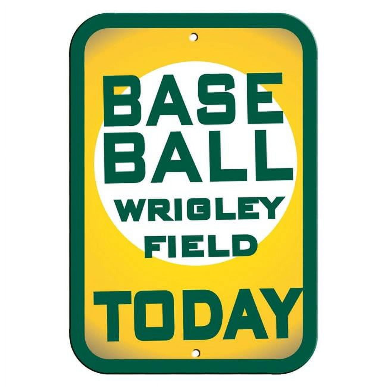 Fremont Die 2324530053 12 x 18 in. Chicago Plastic Cubs Sign - Wrigley Field Baseball Today Design