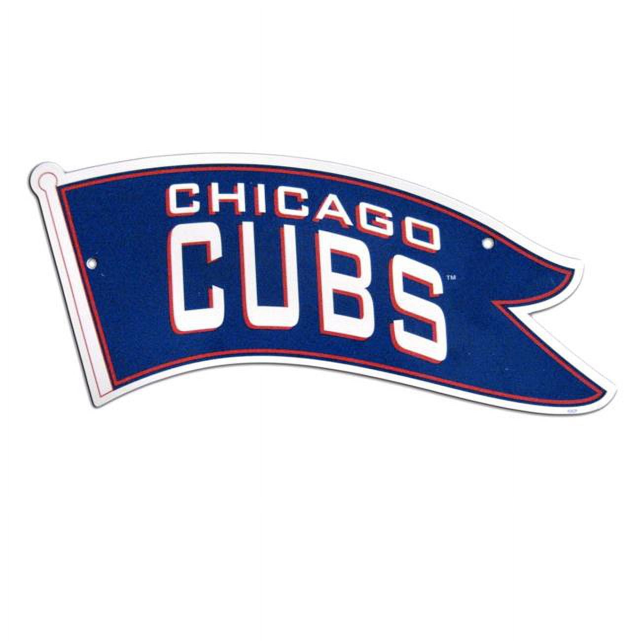 12 x 18 in. Chicago Plastic Cubs Sign