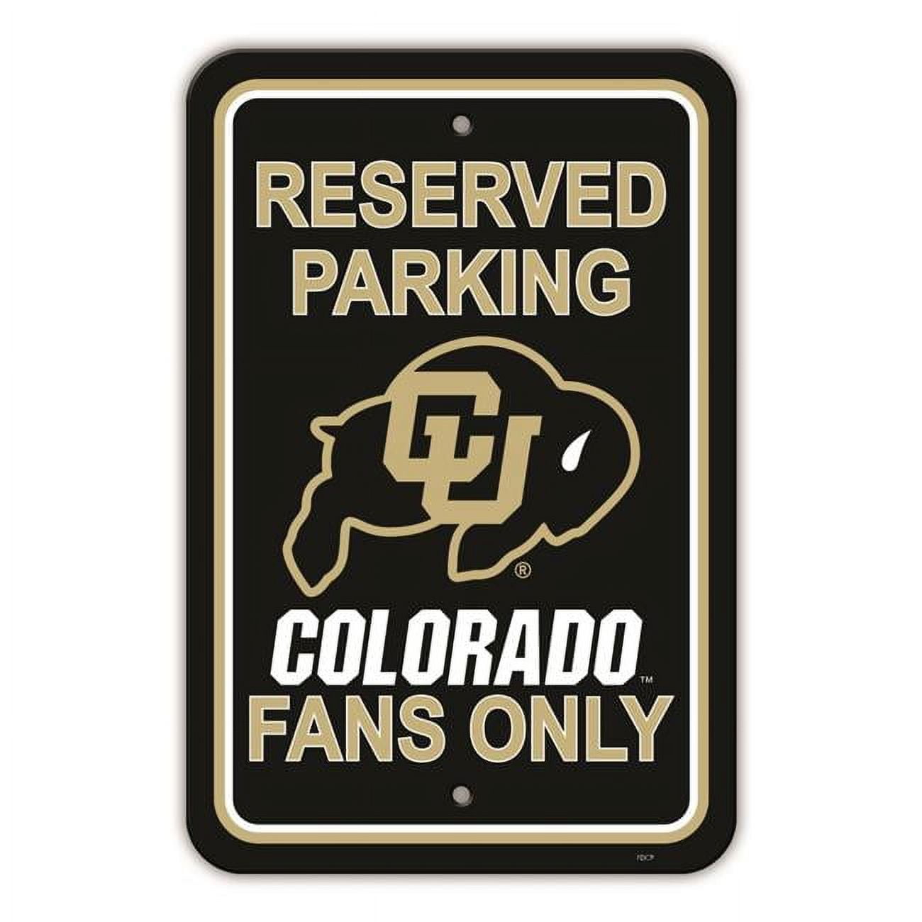 Picture of Fremont Die 2324540289 12 x 18 in. Colorado Plastic Buffaloes Sign - Reserved Parking Style
