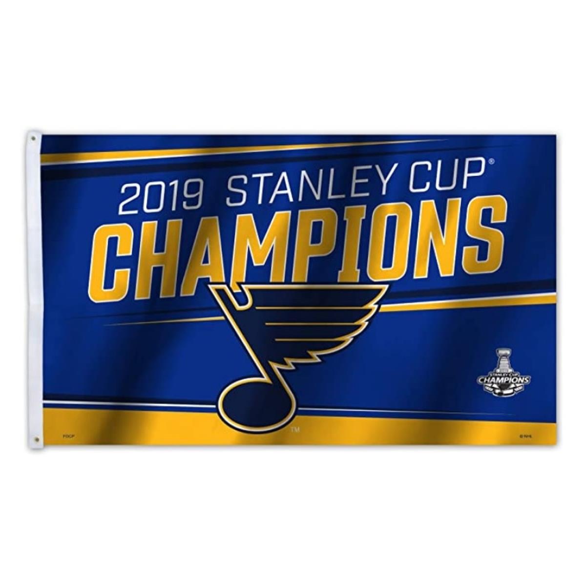 Fremont Die  St. Louis Blues Banner Flag - 2019 Stanley Cup Champs - 3 x 5 ft.