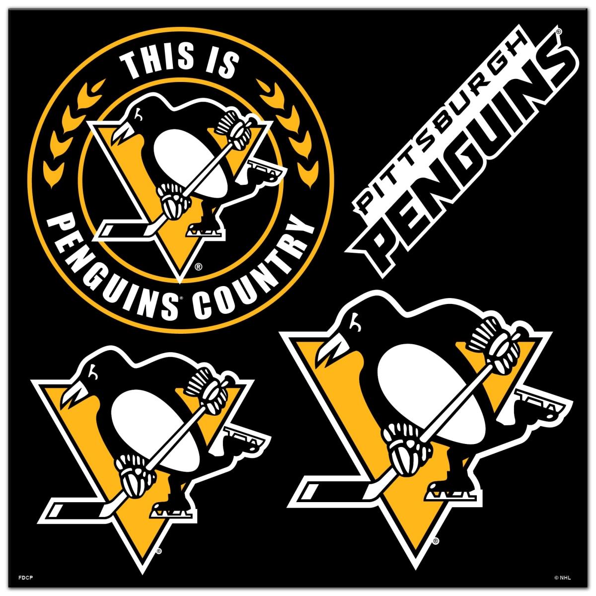 Fremont Die 2324588650 NFL Pittsburgh Penguinis Magnet Kit - 4 Piece