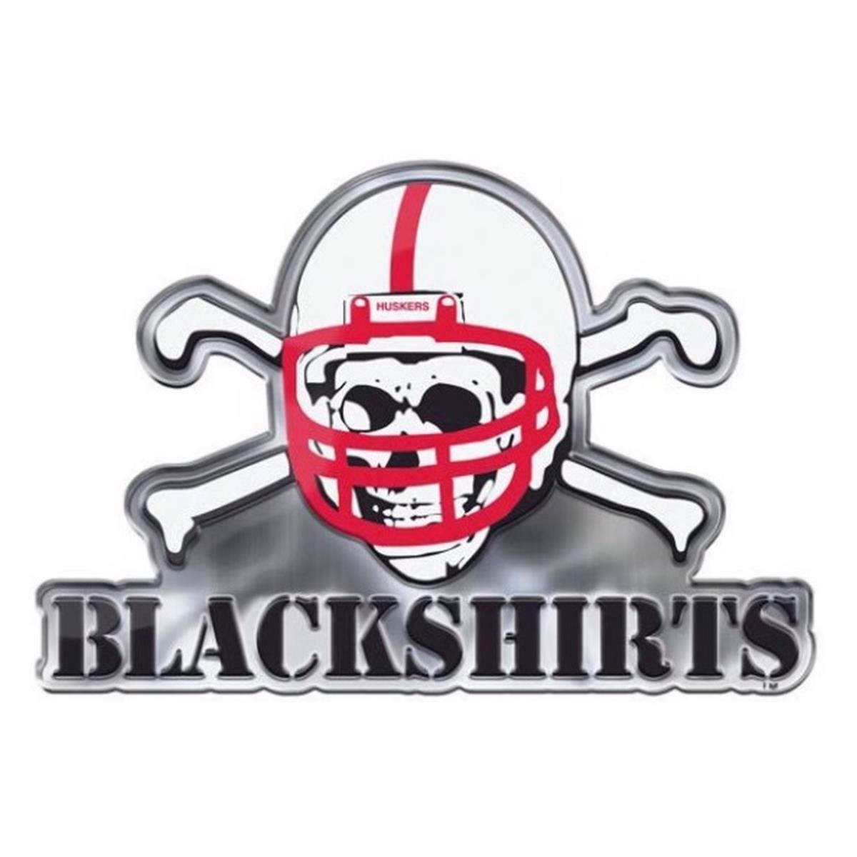 8162026742 Nebraska Cornhuskers Color Blackshirts Auto Emblem
