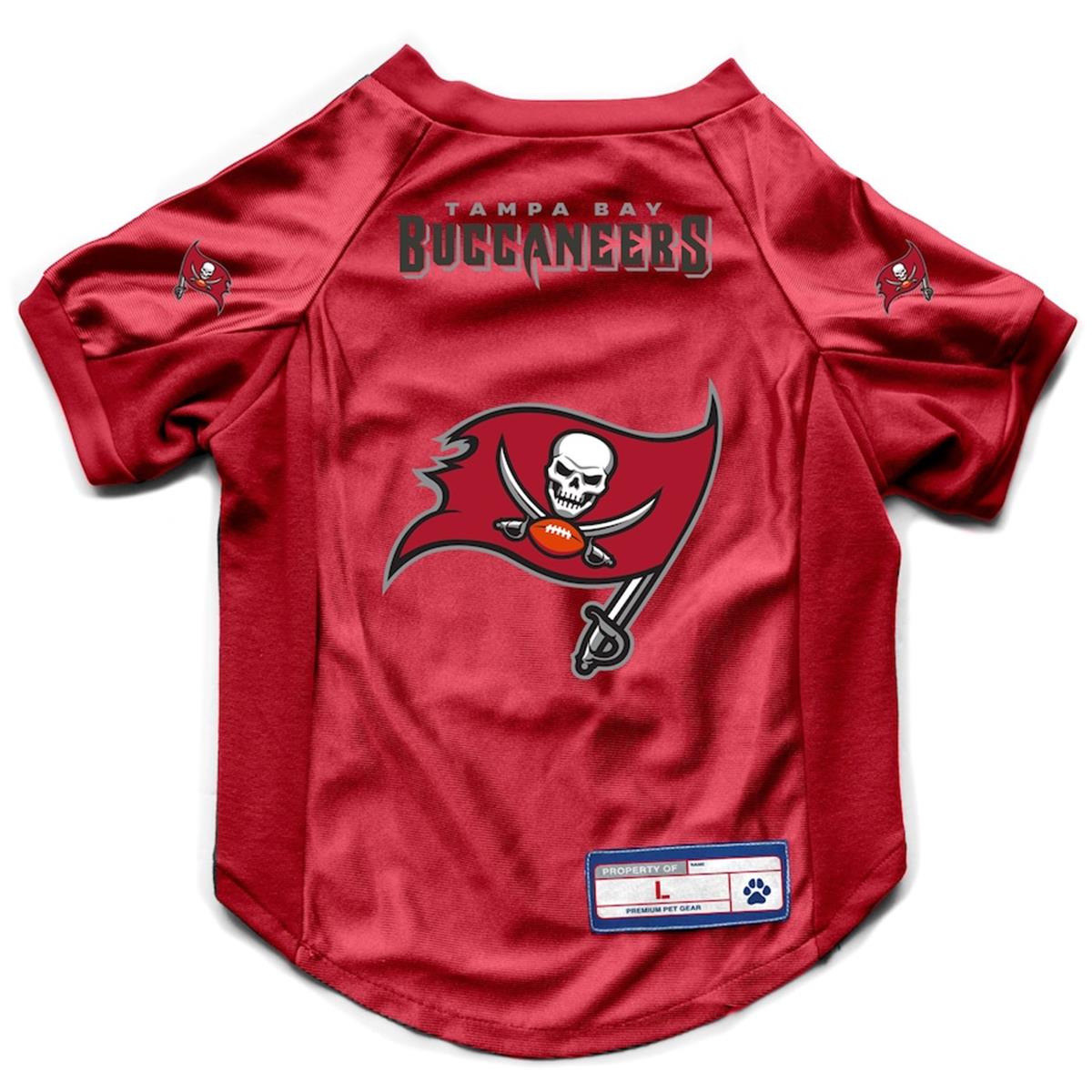 Picture of Little Earth 9438108442 Tampa Bay Buccaneers Pet Jersey Stretch, Small