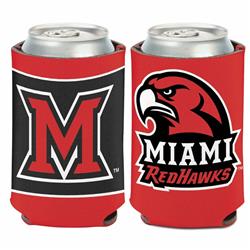 12 oz Miami of Ohio Redhawks Can Cooler