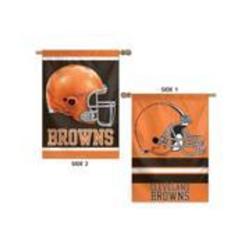 Picture of Caseys 3208532251 28 x 40 in. Cleveland Browns Vertical Premium 2 Sided Banner