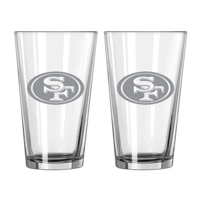 San Francisco 49ers Pint Frost Design Glass Set - 2 Piece