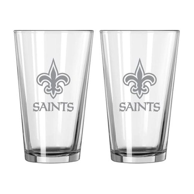 New Orleans Saints Pint Frost Design Glass Set - 2 Piece