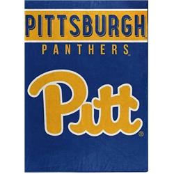 Picture of Caseys 9060419470 60 x 80 in. Pittsburgh Panthers Raschel Basic Design Blanket