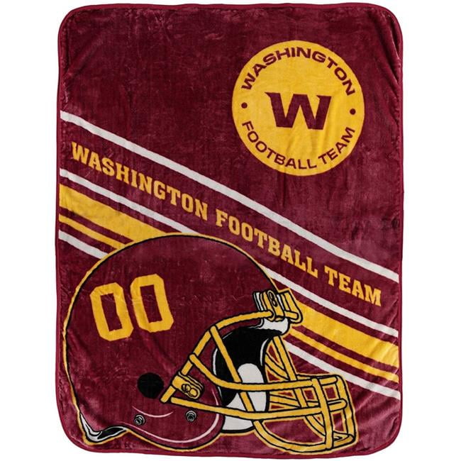 Picture of Caseys 9060426646 60 x 80 in. Washington Football Team Raschel Slant Design Blanket
