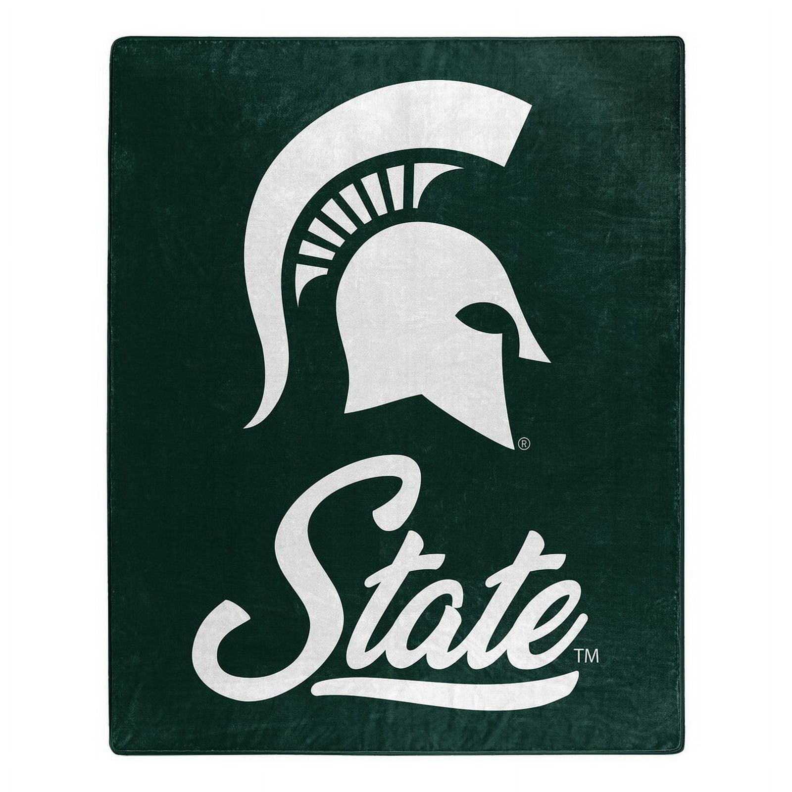 Picture of Caseys 9060426850 50 x 60 in. Michigan State Spartans Raschel Signature Design Blanket