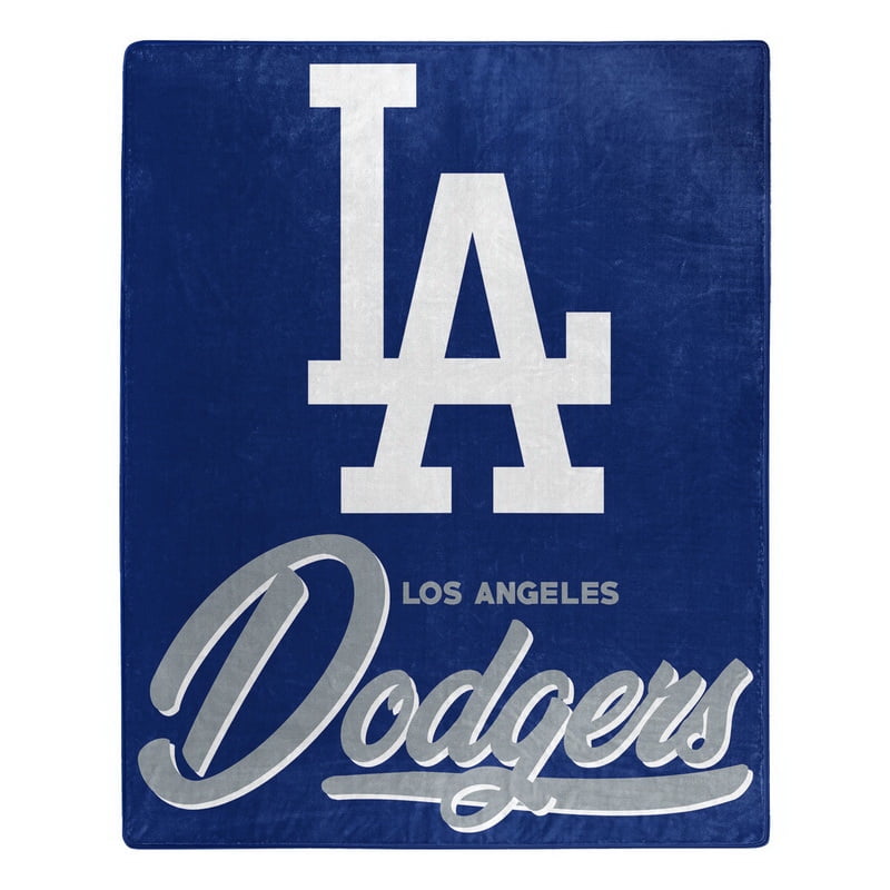 Picture of Caseys 9060426936 50 x 60 in. Los Angeles Dodgers Raschel Signature Design Blanket