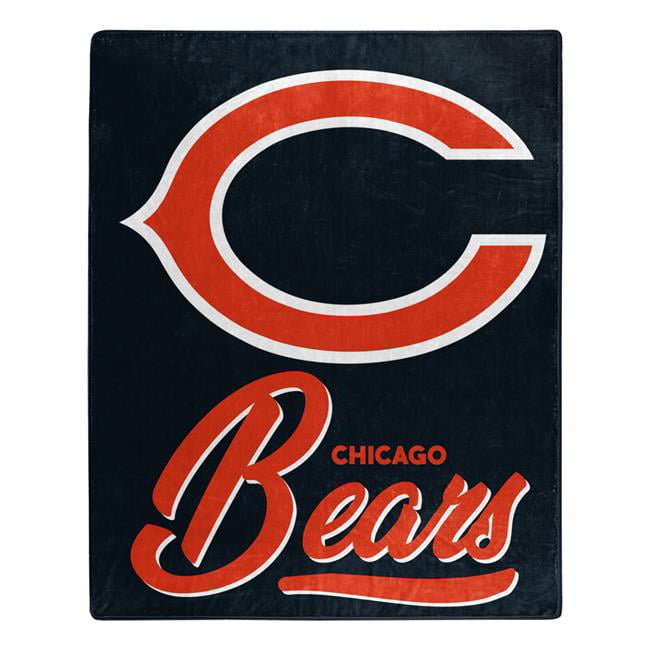 Picture of Caseys 9060426987 50 x 60 in. Chicago Bears Raschel Signature Design Blanket