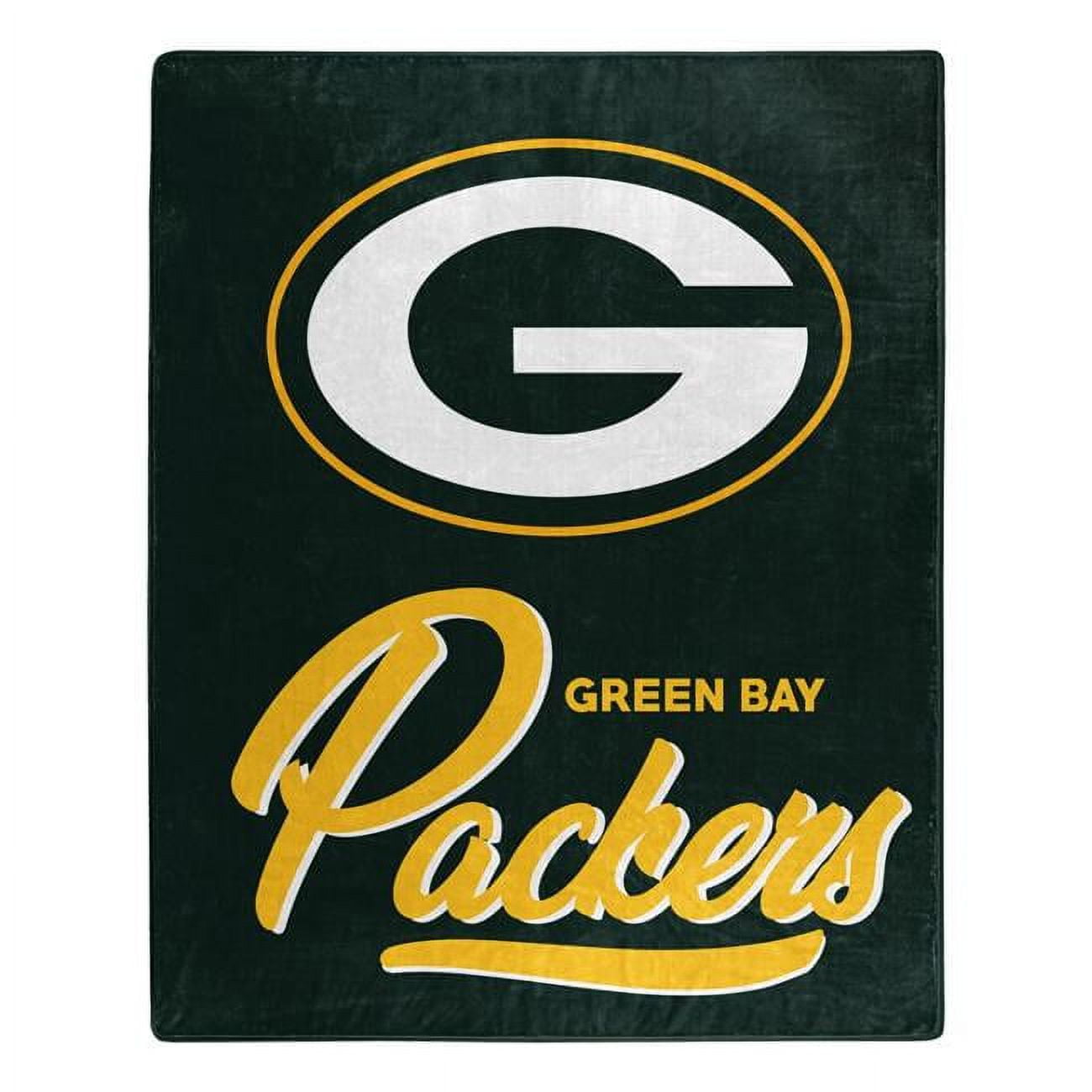 Picture of Caseys 9060427003 50 x 60 in. Green Bay Packers Raschel Signature Design Blanket