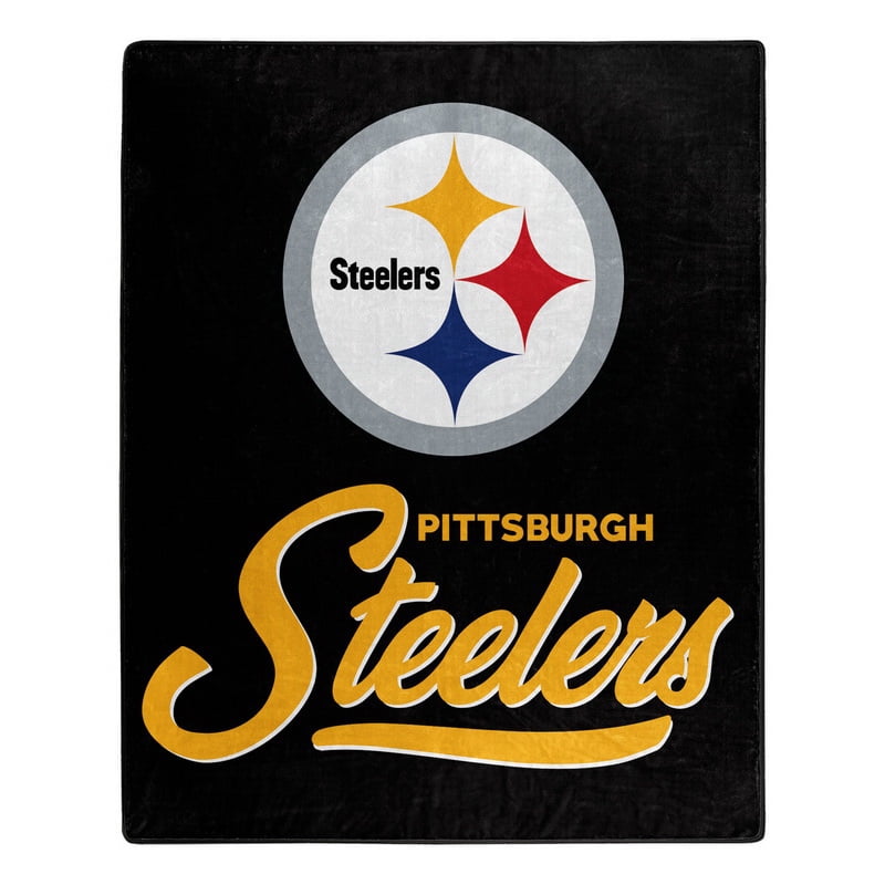 Picture of Caseys 9060427012 50 x 60 in. Pittsburgh Steelers Raschel Signature Design Blanket
