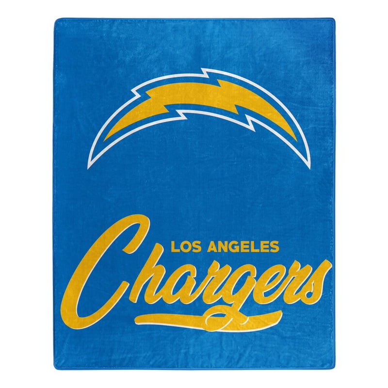Picture of Caseys 9060427013 50 x 60 in. Los Angeles Chargers Raschel Signature Design Blanket