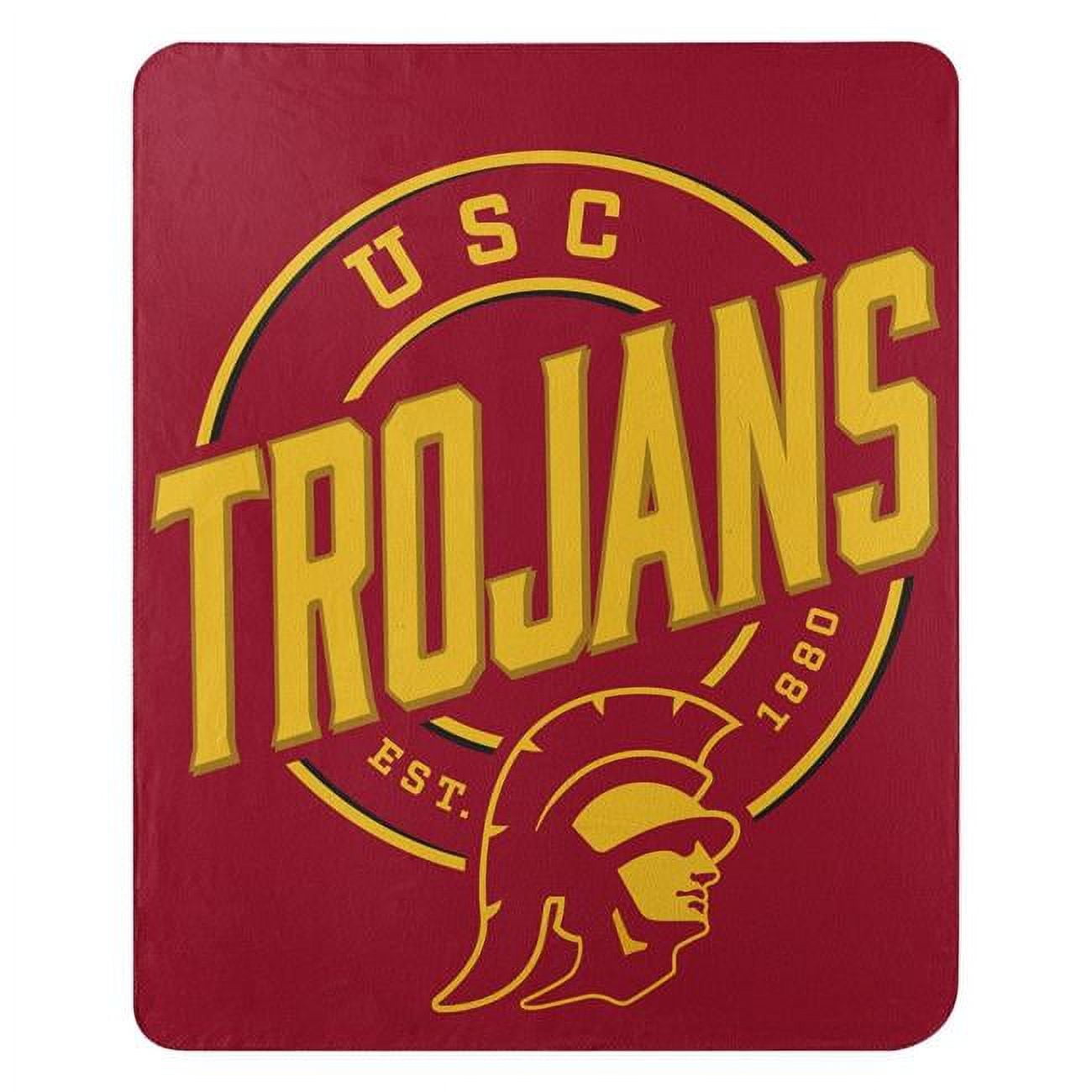 Picture of Caseys 9060427663 50 x 60 in. USC Trojans Fleece Campaign Design Blanket