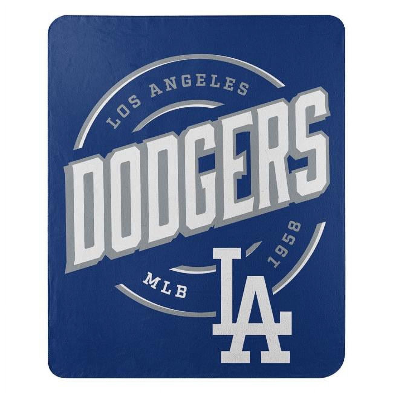 Picture of Caseys 9060427670 50 x 60 in. Los Angeles Dodgers Fleece Campaign Design Blanket