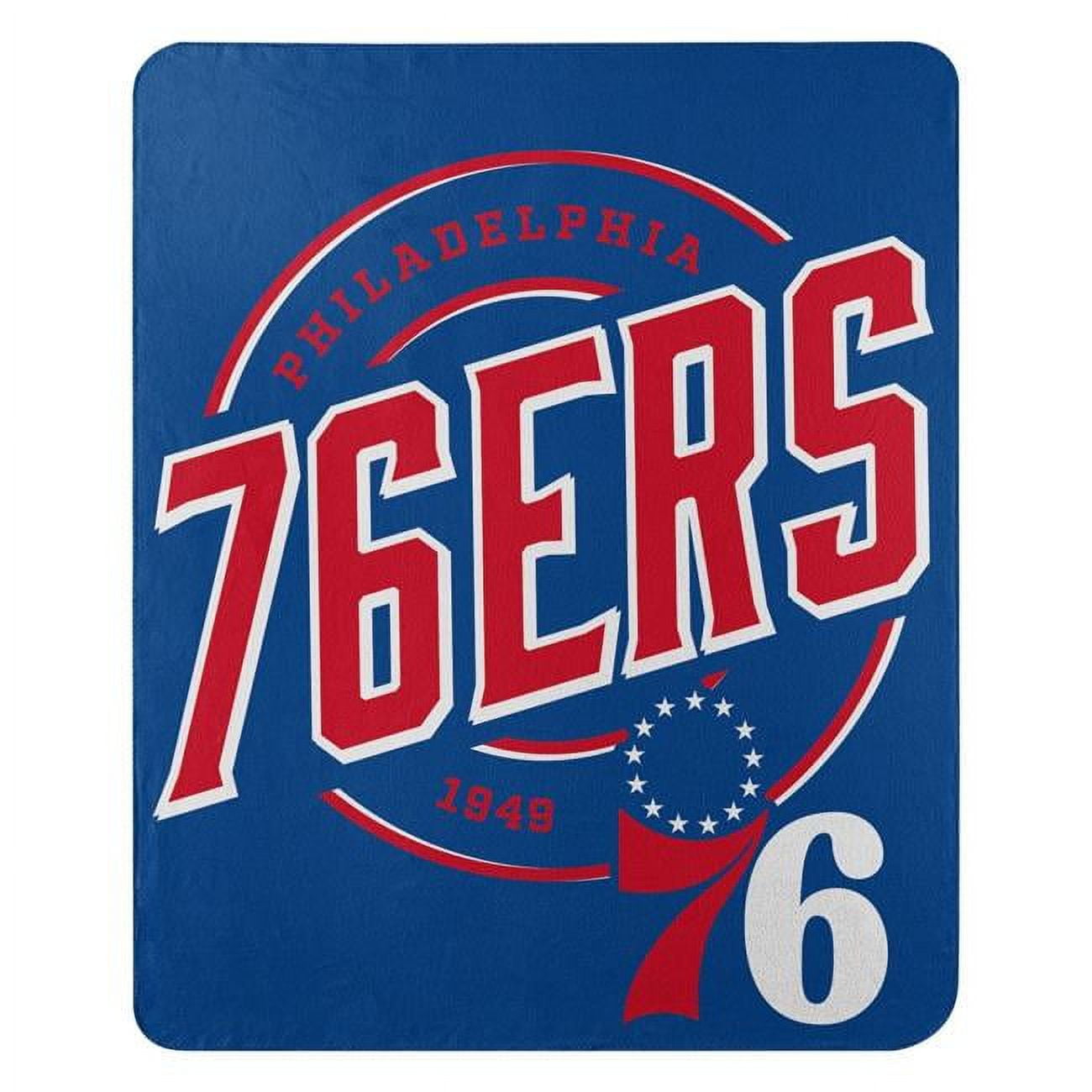 9060427687 50 x 60 in. Philadelphia 76ers Fleece Campaign Design Blanket