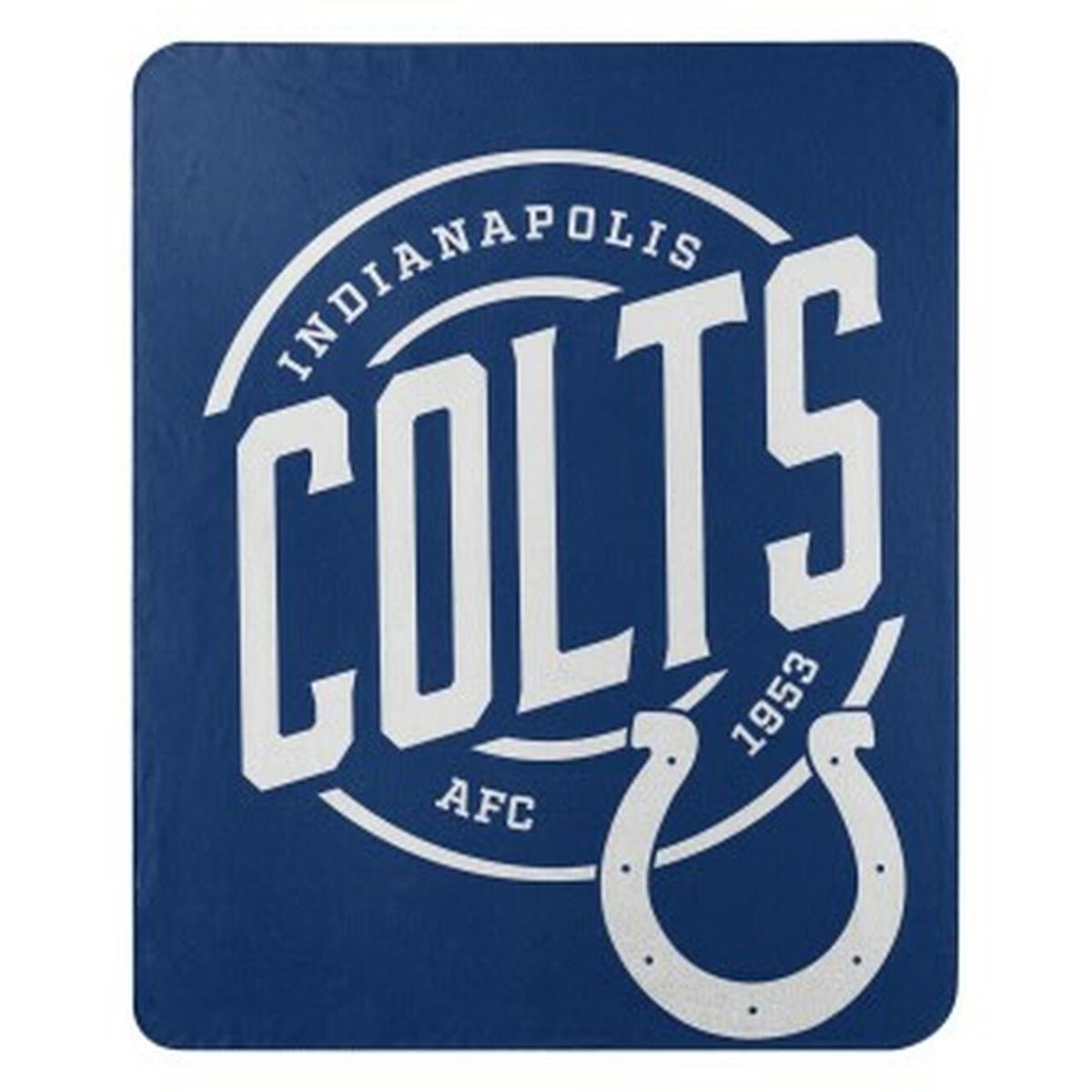 Picture of Caseys 9060427708 50 x 60 in. Indianapolis Colts Fleece Campaign Design Blanket