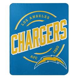 Picture of Caseys 9060427727 50 x 60 in. Los Angeles Chargers Fleece Campaign Design Blanket