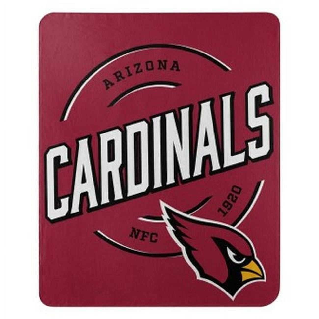 Picture of Caseys 9060427728 50 x 60 in. Arizona Cardinals Fleece Campaign Design Blanket