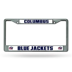 Picture of Caseys 9474650350 Columbus Blue Jackets License Plate Frame&#44; Chrome