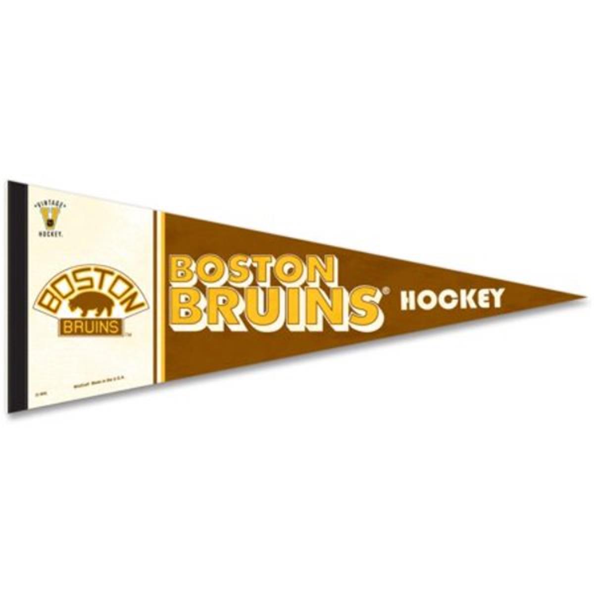 12 x 30 in. Boston Bruins Premium Style Vintage Design Pennant