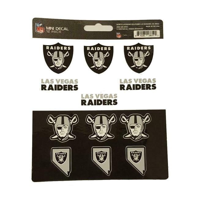 Las Vegas Raiders Decal Mini Set, Pack of 12