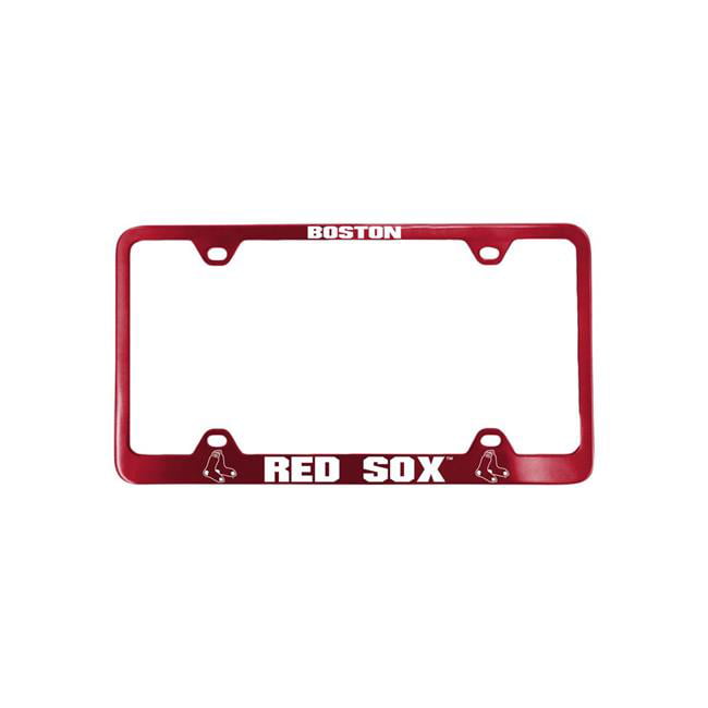 Boston Red Sox Laser Cut License Plate Frame, Red