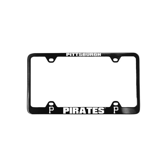 Pittsburgh Pirates Laser Cut License Plate Frame, Black