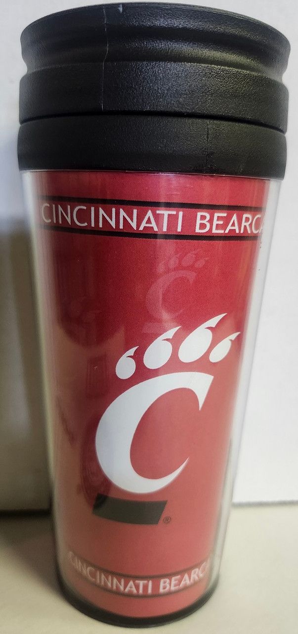 14 oz Cincinnati Bearcats Full Wrap Style Travel Mug