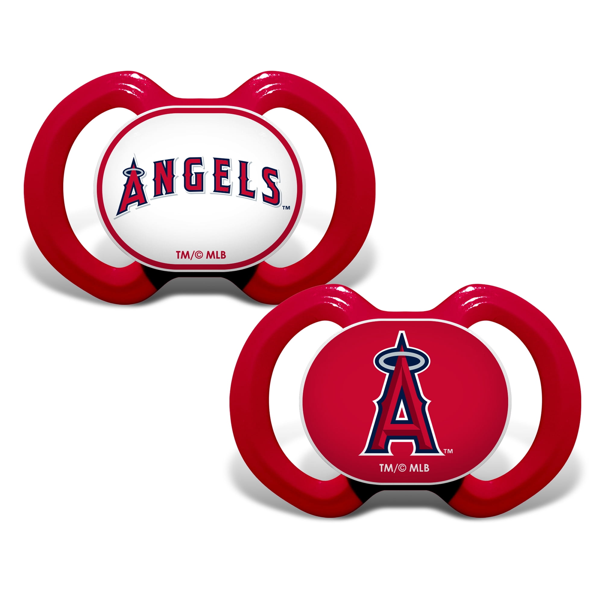 Masterpieces Puzzle 598801174 Major League Baseball Los Angeles Angels Pacifier - Pack of 2