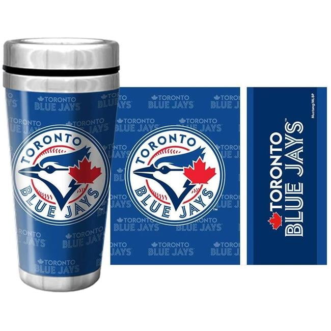 Boelter 8886046025 14 oz Toronto Blue Jays Full Wrap Style Hype Design Travel Mug