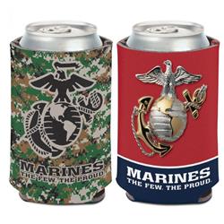 12 oz US Marines Can Cooler