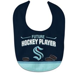 Seattle Kraken Future Hockey Player Design All Pro Style Baby Bib