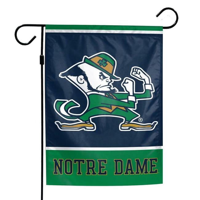9416617620 12 x 18 in. Notre Dame Fighting Irish Garden Style 2 Sided Leprechaun Flag