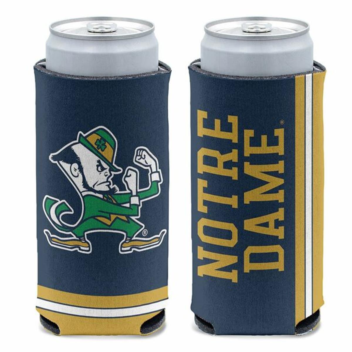 9416617624 Design Leprechaun Notre Dame Fighting Irish Can Cooler Slim Can
