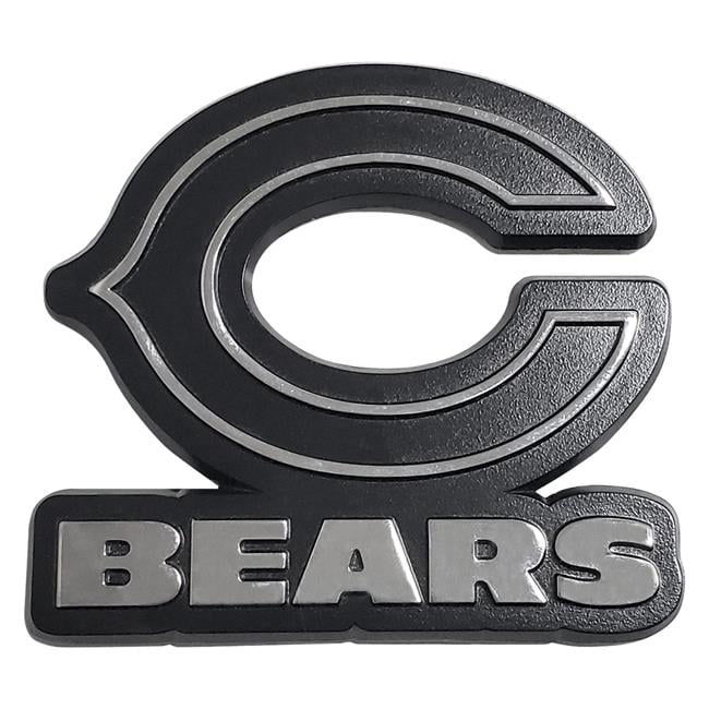Picture of Caseys 4228118682 Chicago Bears Auto Emblem, Metal - Chrome