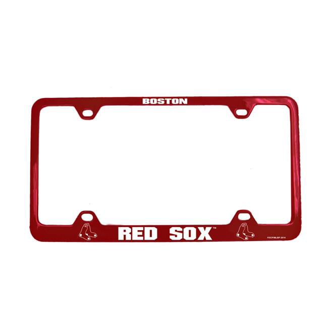 Picture of Caseys 4691107423 6.75 x 12.25 in. Boston Red Sox Laser Cut License Plate Frame&#44; Red