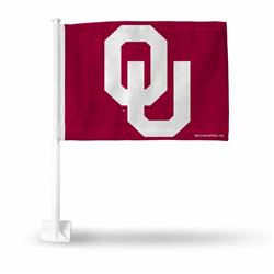 Picture of Caseys 6734549125 7 x 23 x 4 in. Oklahoma Sooners Car Flag
