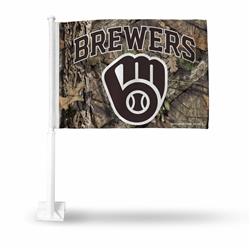 Picture of Caseys 6734581126 7 x 23 x 4 in. Milwaukee Brewers Car Flag