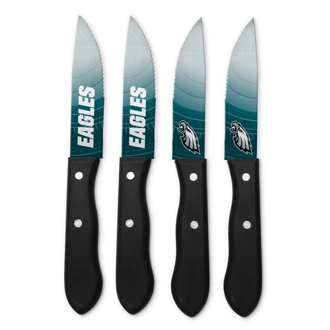 Picture of Caseys 7183101985 14 x 19 in. Philadelphia Eagles Steak Knife Set&#44; Pack of 4