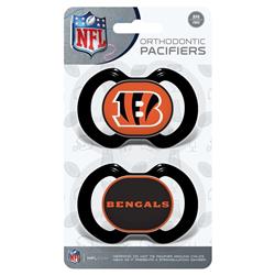 Masterpieces Puzzle 598800547 NFL Cincinnati Bengals Pacifier - Pack of 2