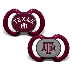 Masterpieces Puzzle 598800610 NCAA Texas A&M Aggies Pacifier - Pack of 2