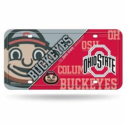 9474627427 NCAA Ohio State Buckeyes License Plate, Metal