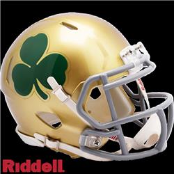 9585590301 NCAA Notre Dame Fighting Irish  Replica Mini Speed Style Shamrock Helmet